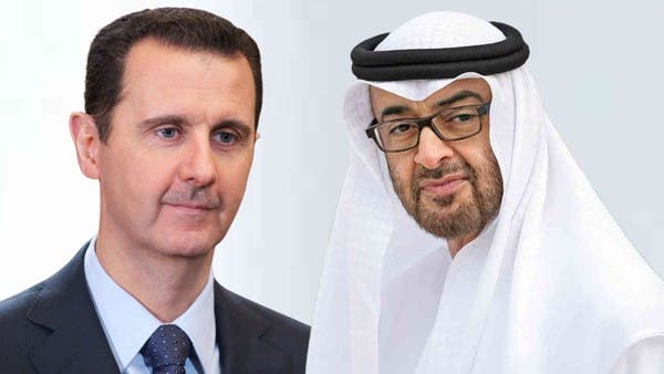 ولي عهد أبوظبي يبحث مع الأسد الأوضاع في سوريا