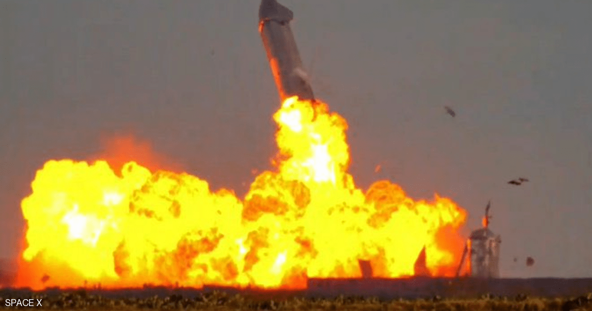 بالفيديو.. انفجار صاروخ "سبيس إكس" بعد دقائق من هبوطه