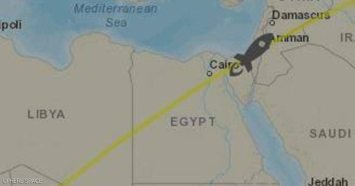 الصاروخ الصيني يغير مساره ويزور سماء مصر مرتين