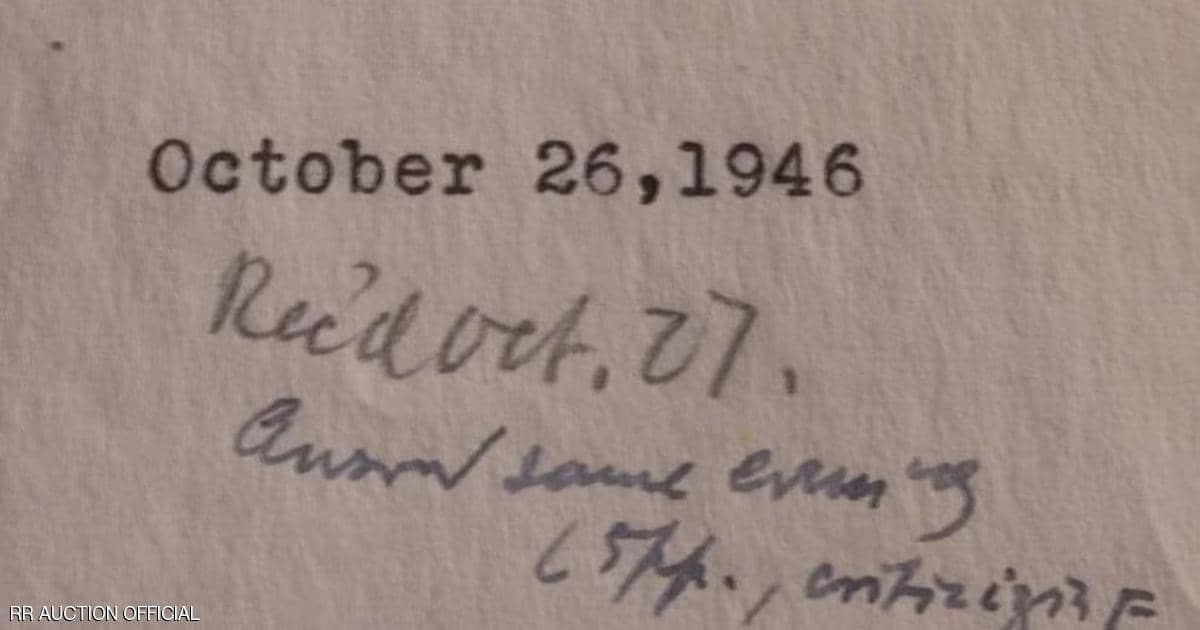بيع رسالة بخط يد أينشتاين.. ماذا كتب فيها وكم ثمنها؟