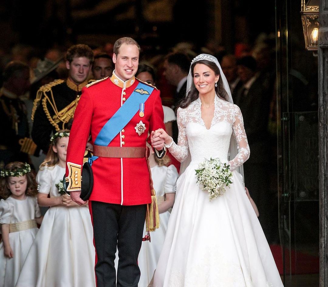 حفل زفاف الأمير ويليام وكيت ميدلتون في 29إبريل 2011-الصورة من أنستغرام