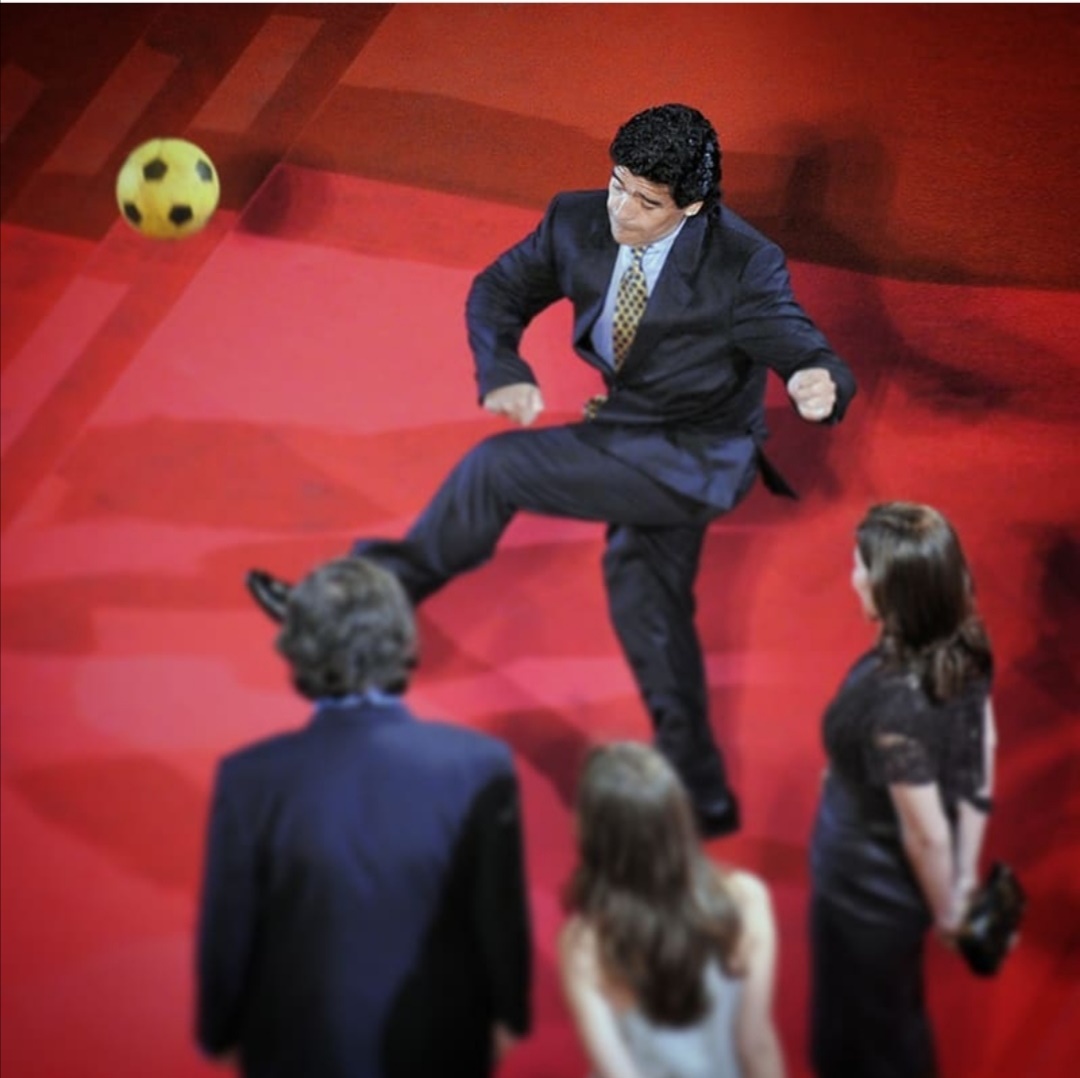 نجم كرة القدم مارادونا في مهرجان كان- الصورة من حساب مهرجان كان على إنستغرام