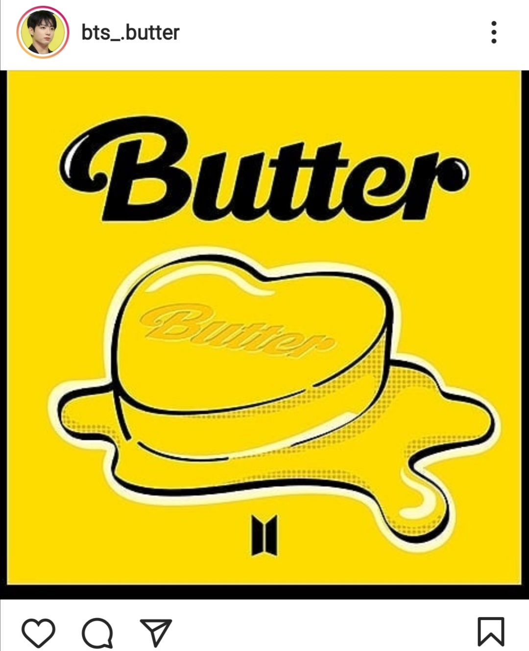 أغنية Butter تحصد ملايين المشاهدة- الصورة من حساب BTS على إنستغرام
