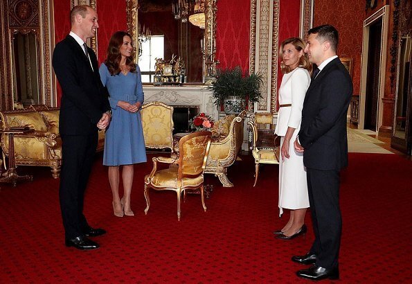 كيت وويليام في إستقبال الرئيس الأوكراني وزوجته- الصورة من موقع New my royals
