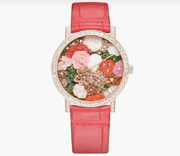 ساعة جلد ملونة من بياجيه Piaget