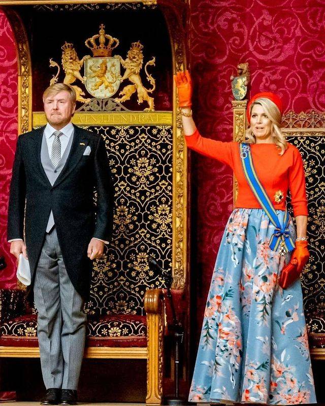 الملك ويليم والملكة ماكسيما في الكنيسة الكبرى جروت كرك - الصورة من حساب Europe royals على إنستغرام