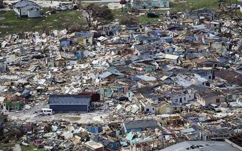 2500 في عداد المفقودين جراء الاعصار دوربان في جزر الباهاما