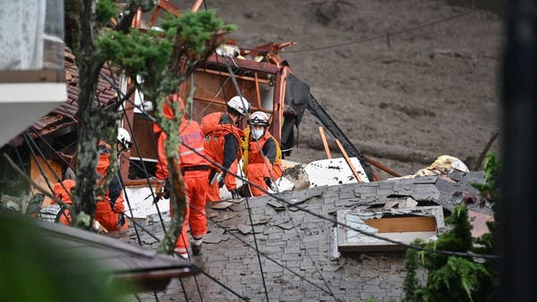 البحث مستمر عن 20 مفقوداً إثر انزلاق التربة باليابان