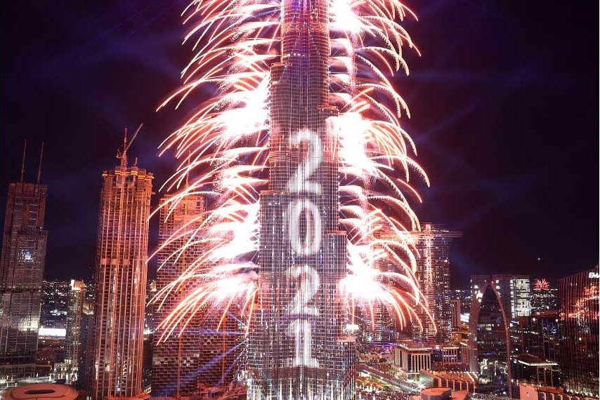 احتفالات دبي بـ2021 تبهر العالم