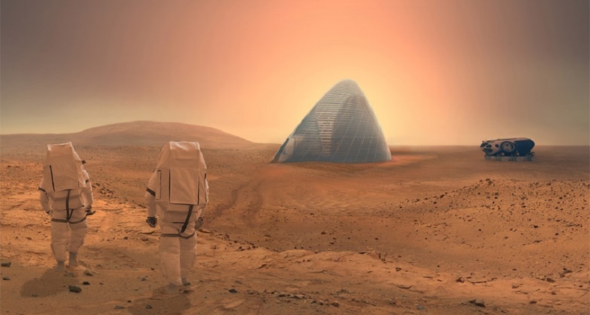 طالبات بجامعة الشارقة يصممن موطن ثلاثي الأبعاد على كوكب المريخ