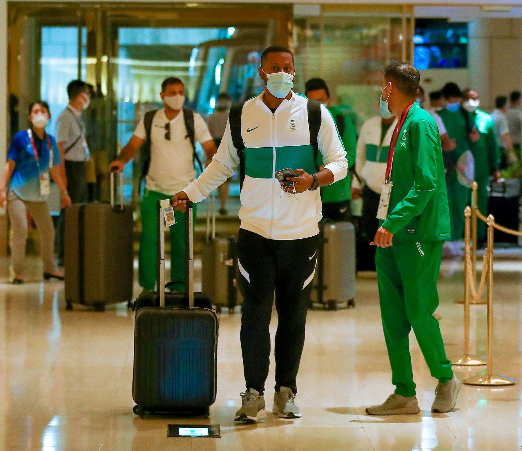 بعثة المنتخب السعودي تصل إلى طوكيو للمشاركة في أولمبياد 2020