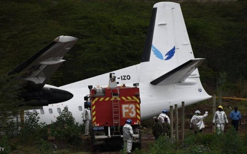 تحطم طائرة كينية ونجاة جميع الركاب