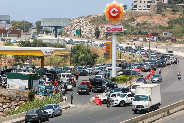 أسعار البنزين في لبنان آب 2022 تراجع سعر البنزين