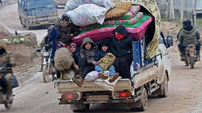أكثر من 800 ألف نازح سوري في اقل من شهر