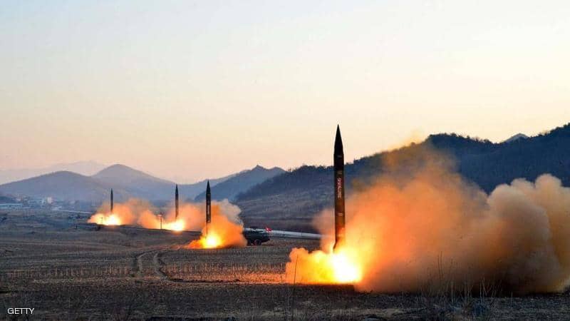 كوريا الشمالية تجربة لإطلاق صواريخ إلى الفضاء