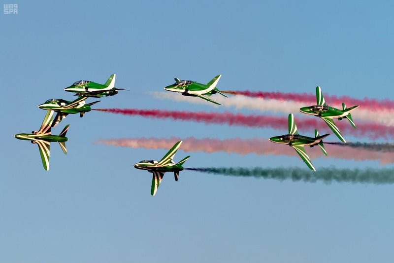 موعد عرض الطائرات في اليوم الوطني السعودي 92 موقع عرض الطائرات