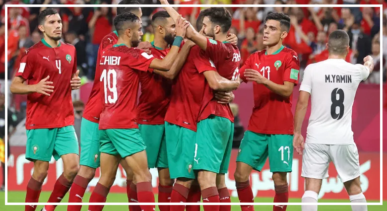 مباراة منتخب المغرب امام اسبانيا  في كاس العالم 2022