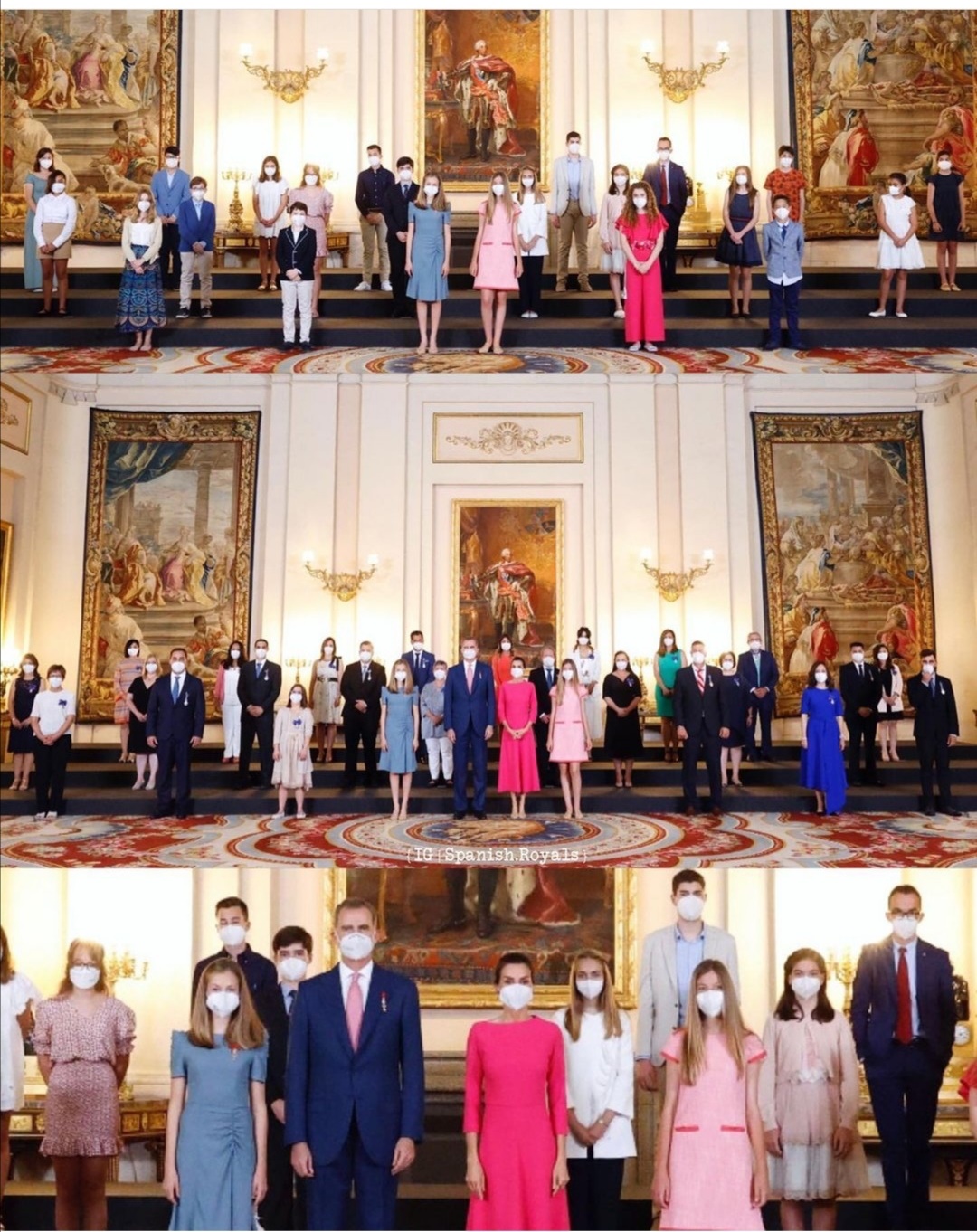 حفل خاص بمناسبة تولي الملك فيليب الحكم في القصر الملكي في مدريد- الصورة من حساب Spanish royals على إنستغرام.jpg