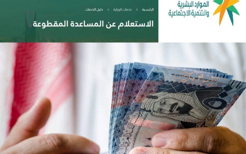 رابط الاستعلام عن صرف المساعدة المقطوعة برقم الهوية 1445 في السعودية hrsd.gov.sa